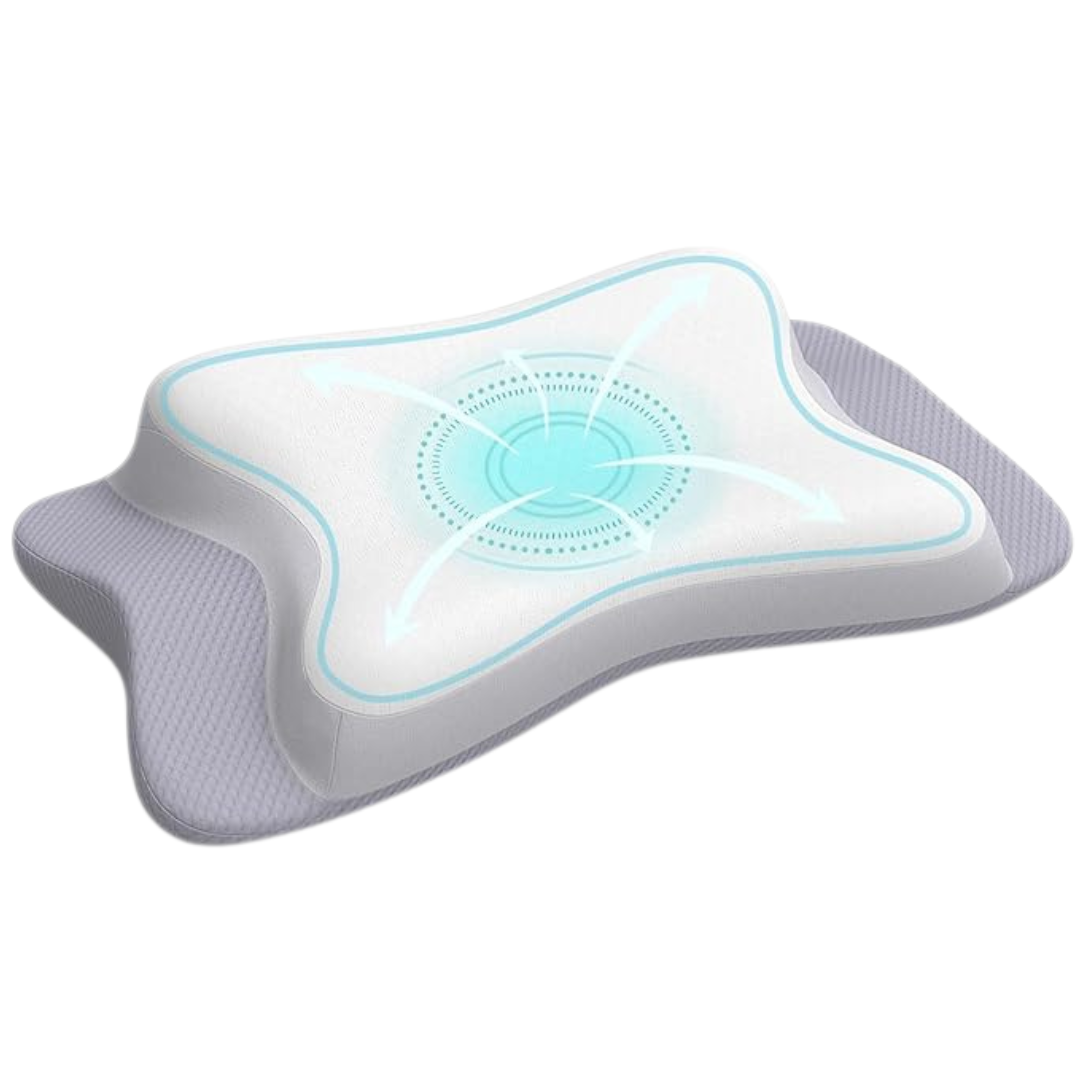 Polovo Ergonomic Queen Size Neck Pain Relief Cervical Pillow