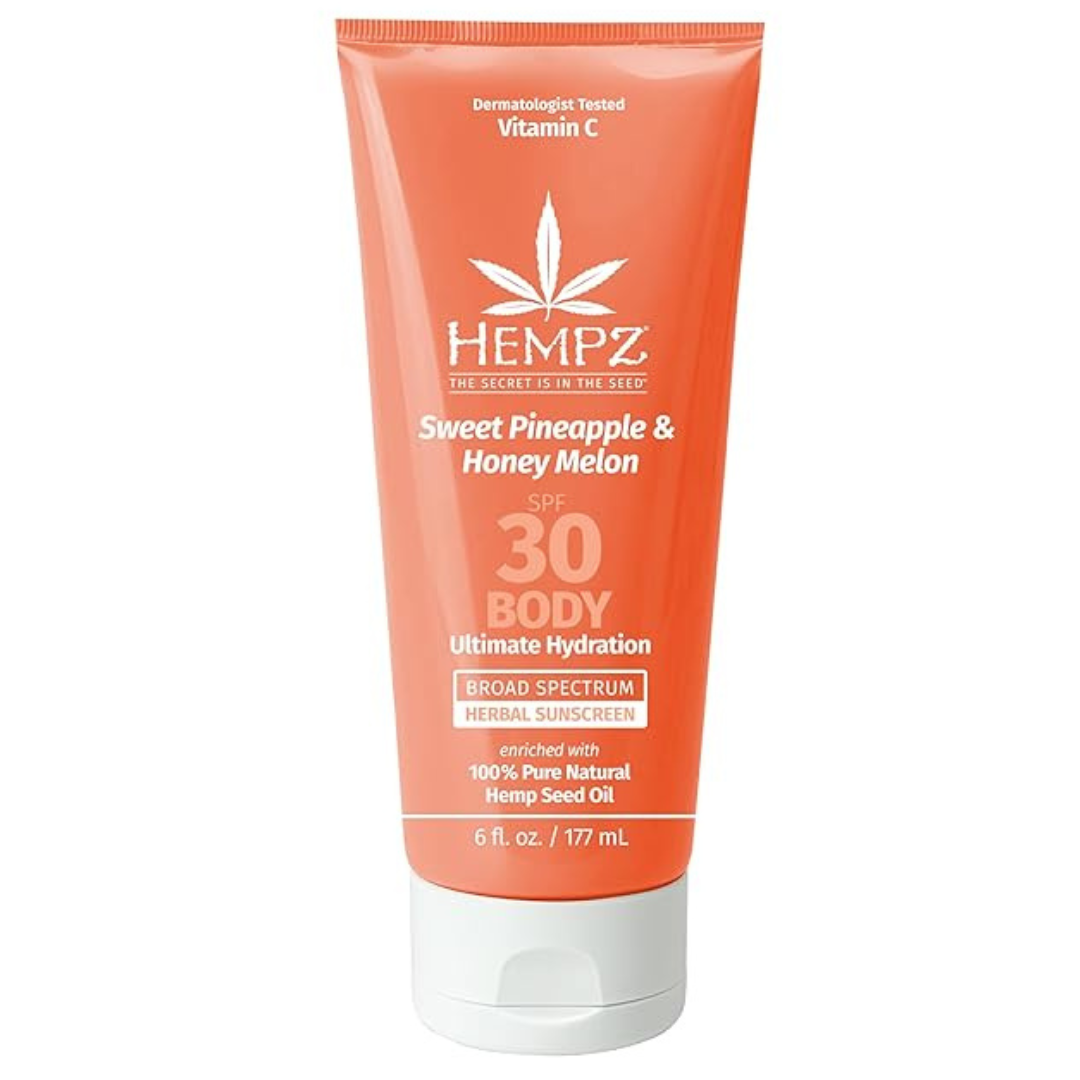 6-Oz Hempz Broad Spectrum SPF 30 Herbal Sunscreen (Pineapple/Honey Melon)