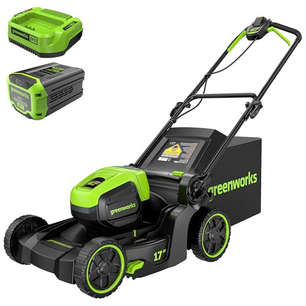 Greenworks 60V 17" Cordless Electric Push Lawn Mower