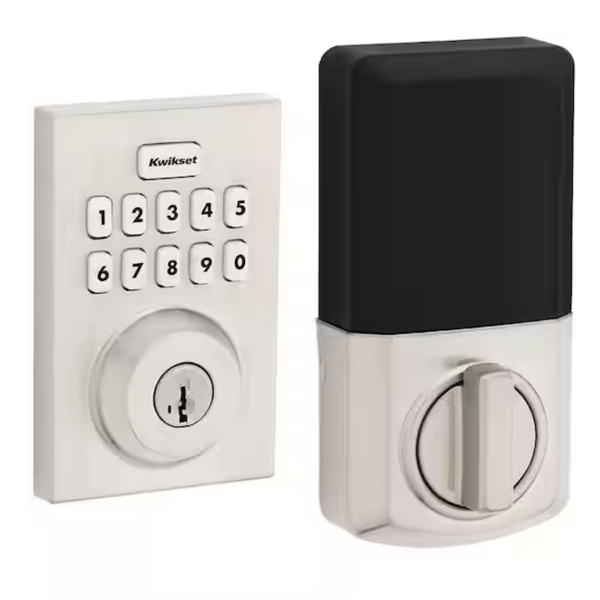 Powerbolt 250 Satin Nickel Single Cylinder Smart Lock Deadbolt