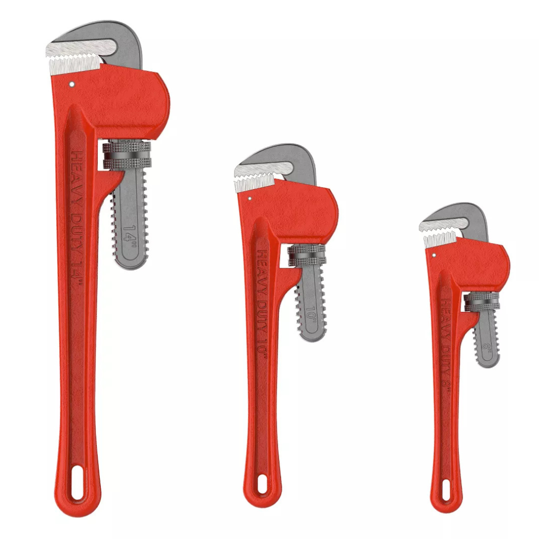 3-Piece Fleming Supply 14" Cast Iron Pipe Wrench Set