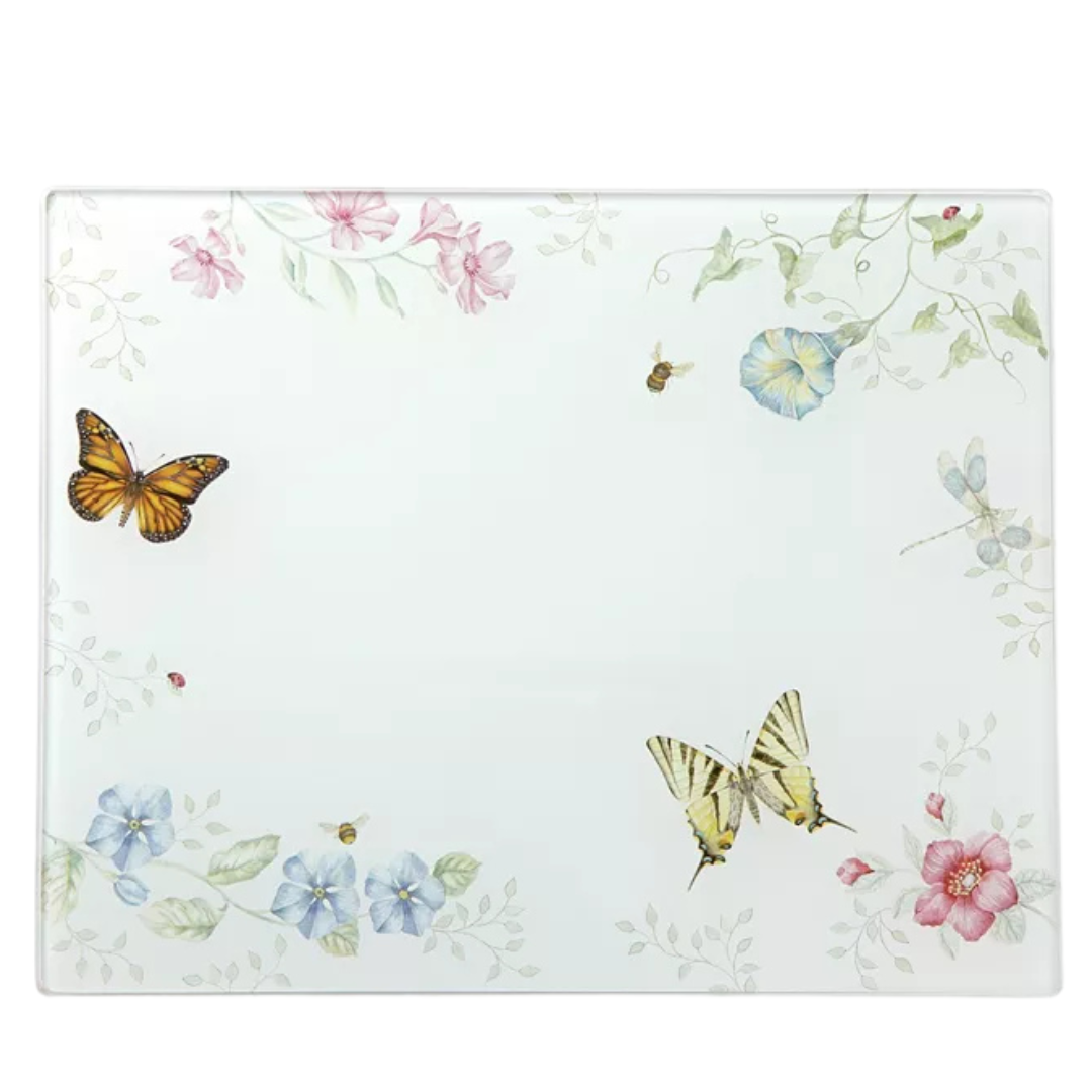 Lenox Butterfly Meadow Large Glass Cutting Board