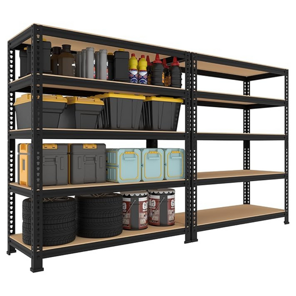 2-Pack BuxWellBang 5 Tier Garage Storage Shelves