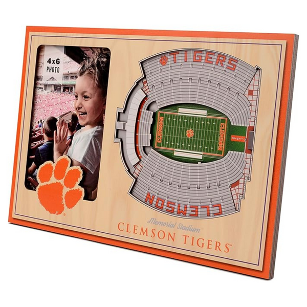 YouTheFan NCAA Clemson Tigers 3D StadiumView Picture Frame