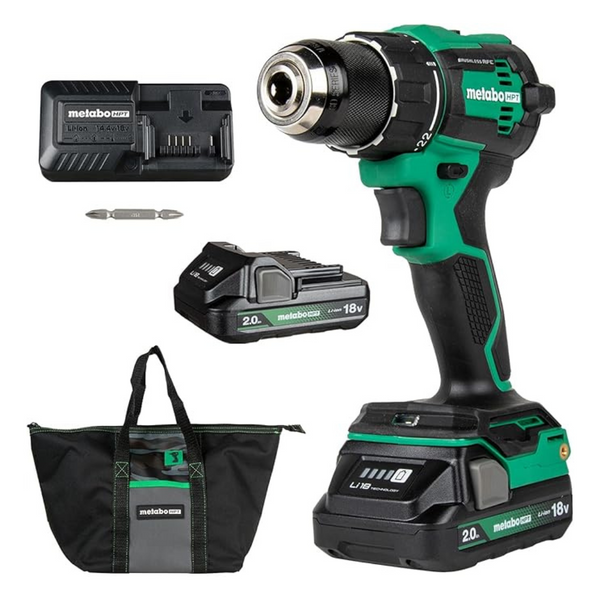 Metabo HPT 18V MultiVolt Cordless Driver Drill Kit