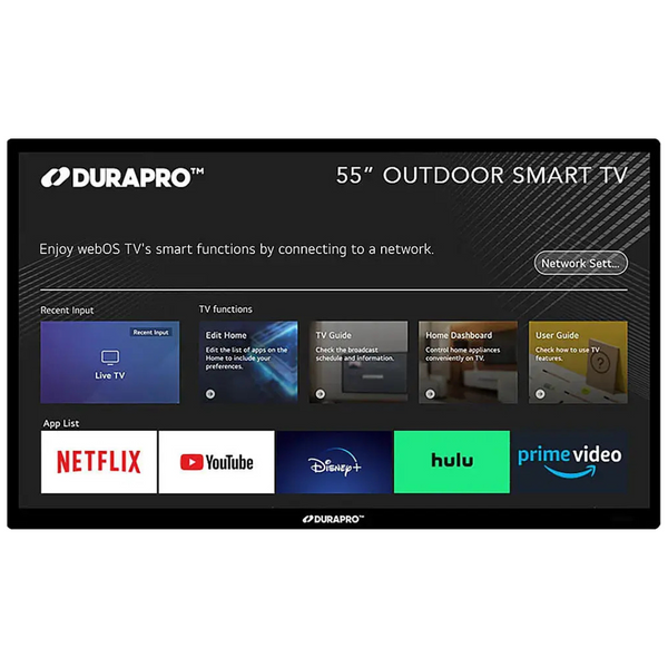 DuraPro Partial Sun Smart Series 55" 4K Ultra HD Smart WebOS TV