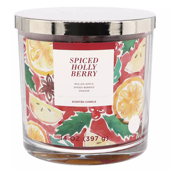 Sonoma Goods For Life 14-oz. Spiced Holly Berry Single Pour Candle