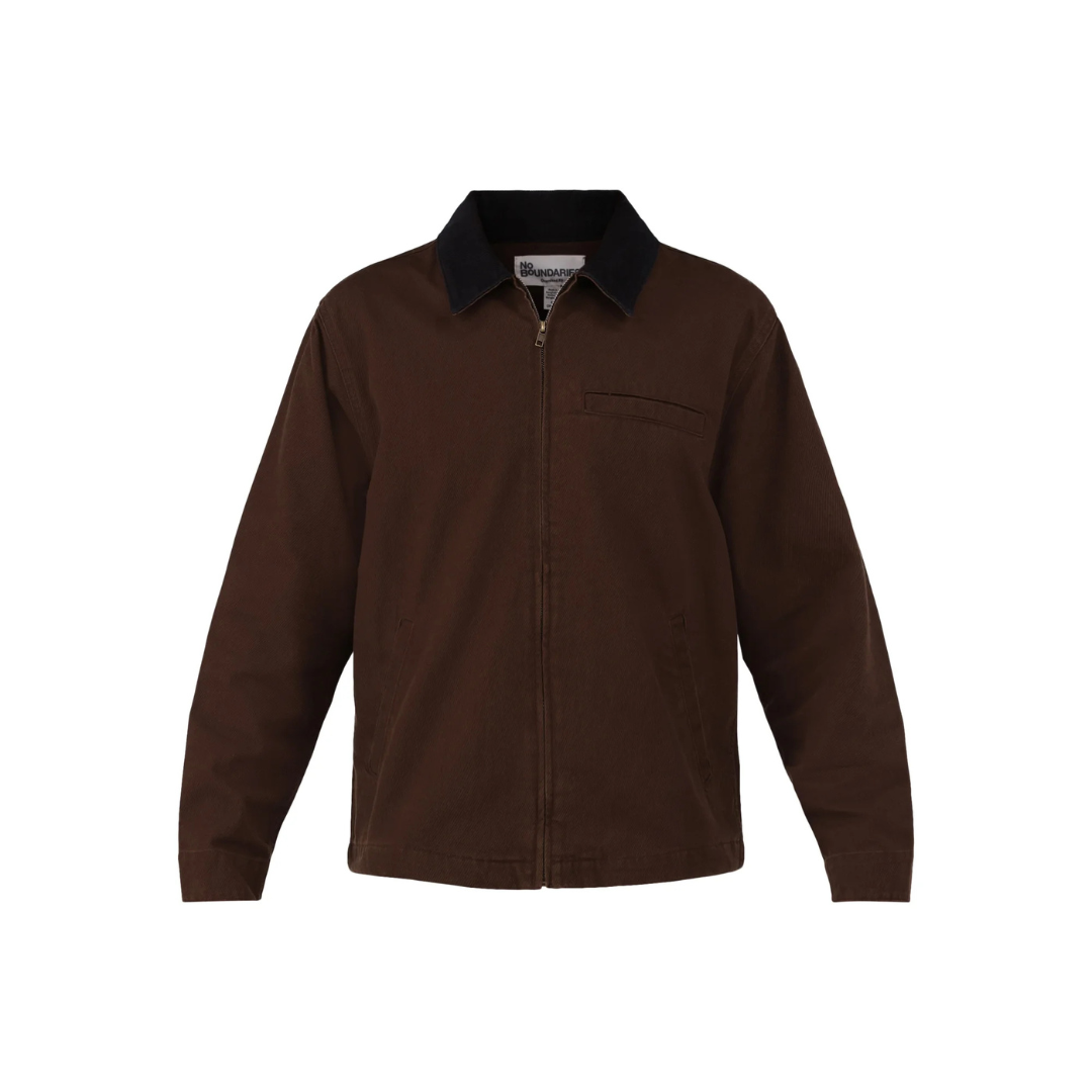 No Boundaries Men's & Big Men's Twill Jacket