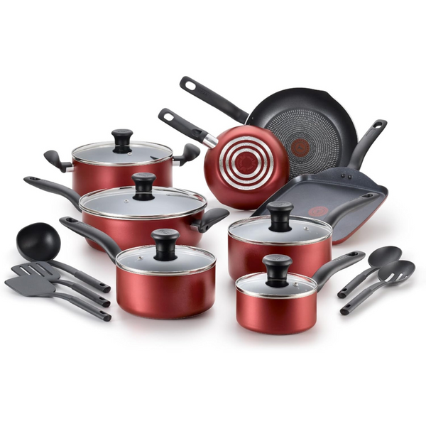 18-Piece T-fal Initiatives Nonstick Cookware Set