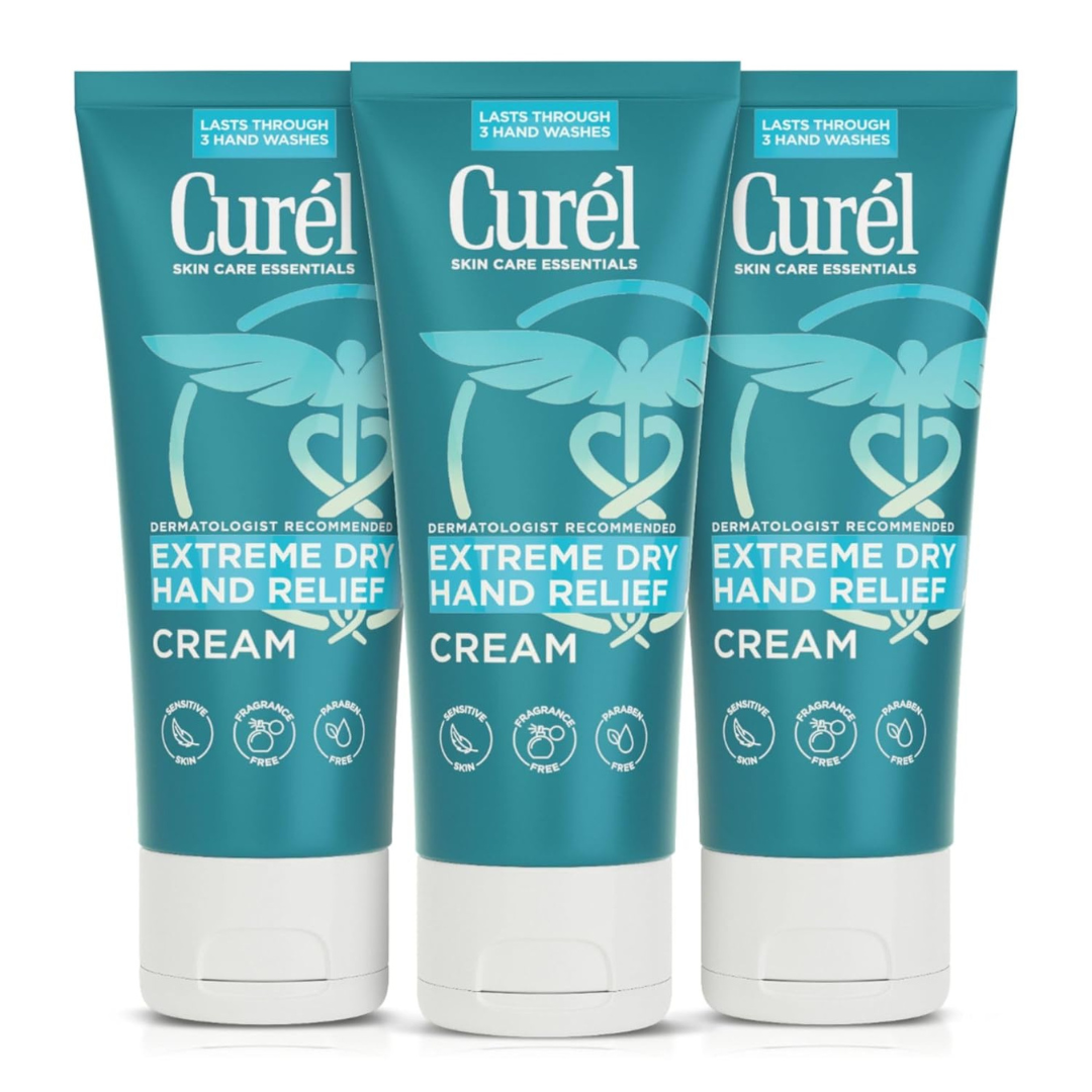 3-Pack Curel Extreme Dry Easily Absorbed Hand Cream, 3 Fl Oz