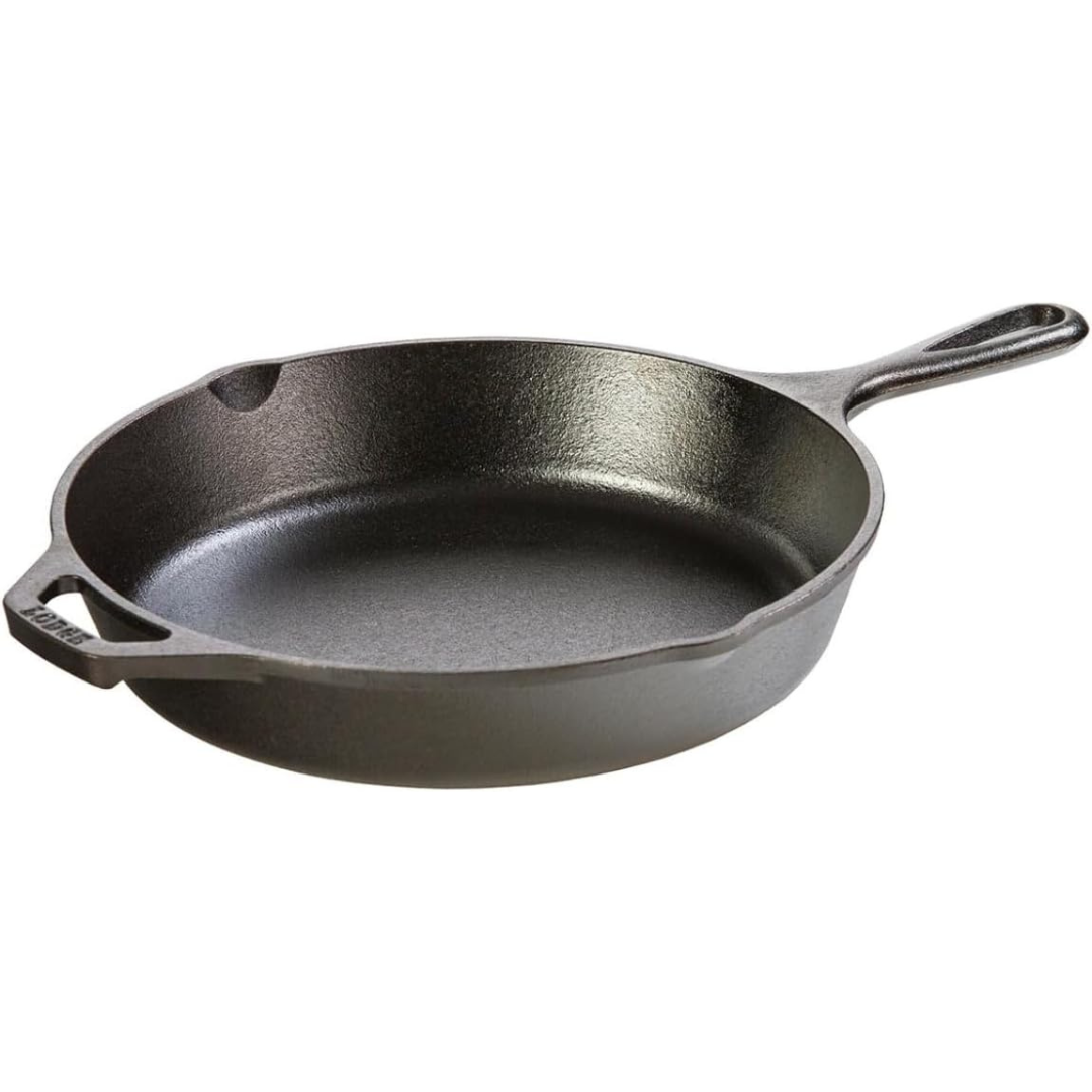 Lodge 10.25" Pre-Seasoned Cast Iron Skillet with Signature Teardrop Handle