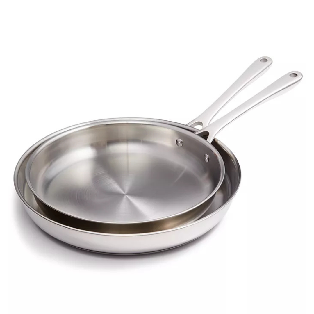 The Cellar Stainless Steel 10" & 12" Open Fry Pan