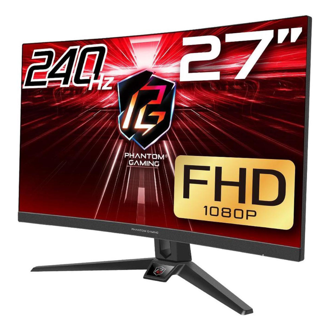 ASRock Phantom 27" Curved FHD 240Hz 1ms HDR10 VA Gaming Monitor