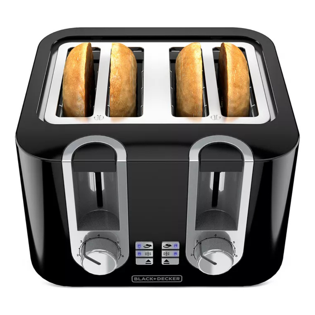 Black & Decker 4-Slice Wide-Slot High-Lift Toaster