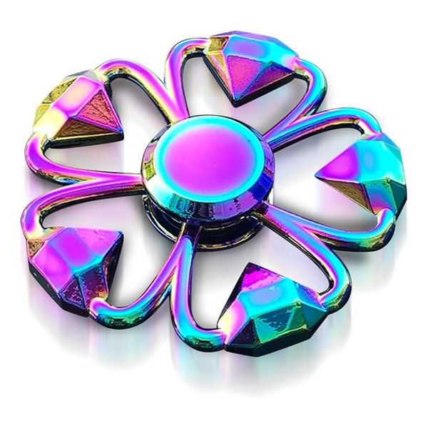 MAGTiMES Rainbow Anti-Anxiety Metal Fidget Spinner Hand Toy