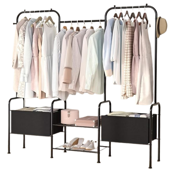 Heavy Duty Open Wardrobe Organizer Garment Rack