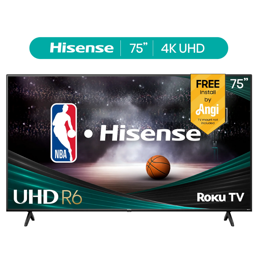 Hisense 75R6E1 75" 4K Ultra HDR Smart LED Roku TV