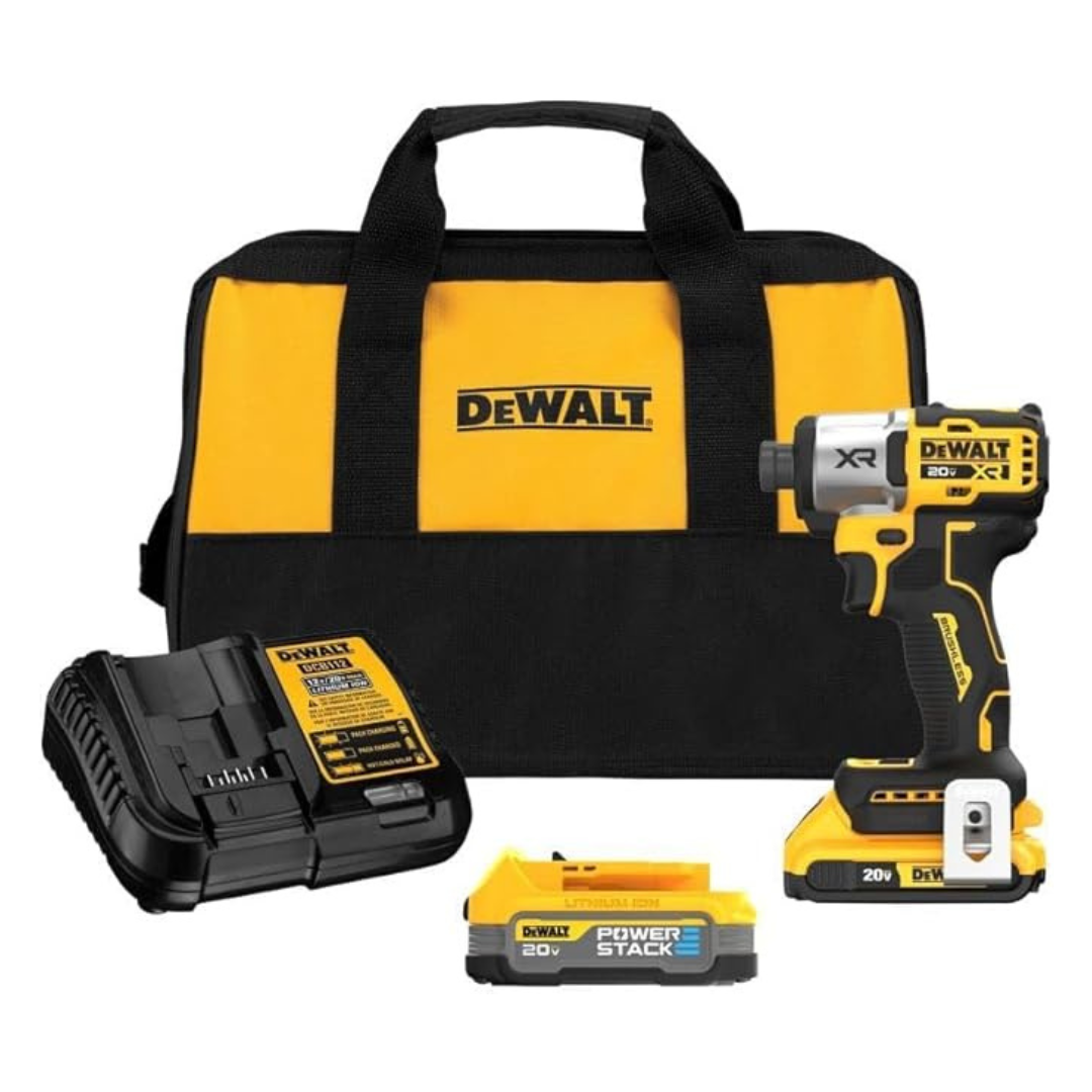 Dewalt 20V MAX XR Brushless 1/4" Cordless Driver Kit + 20-V Lithium-Ion Battery