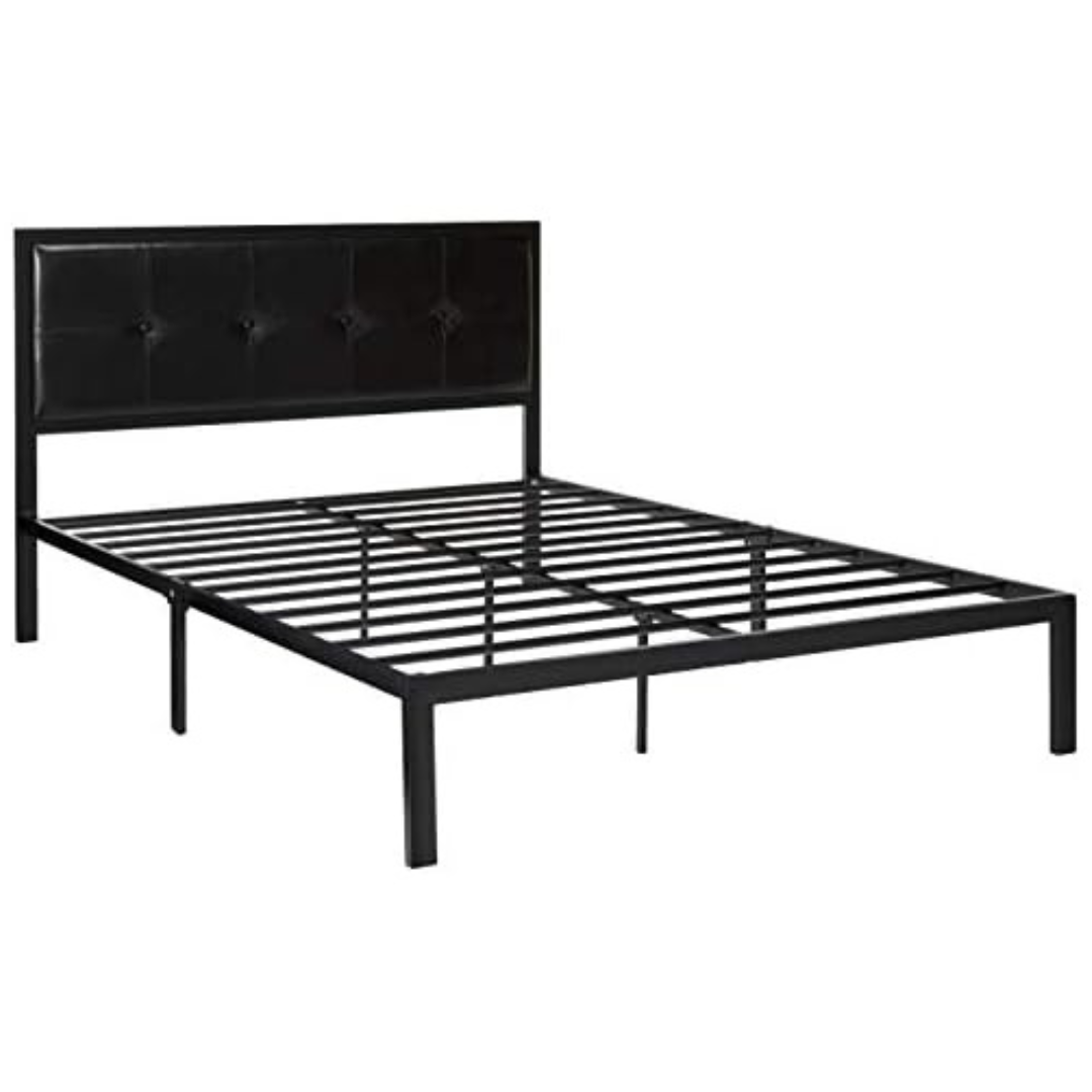 ZINUS Cherie Faux Leather Classic Platform Bed Frame (Queen)