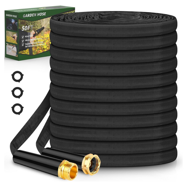 50ft Non-Expanding Lightweight & Durable Water Garden Hose