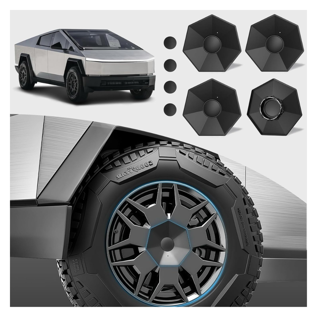 4 Pcs Full Coverage Hub Caps For Tesla Cybertruck