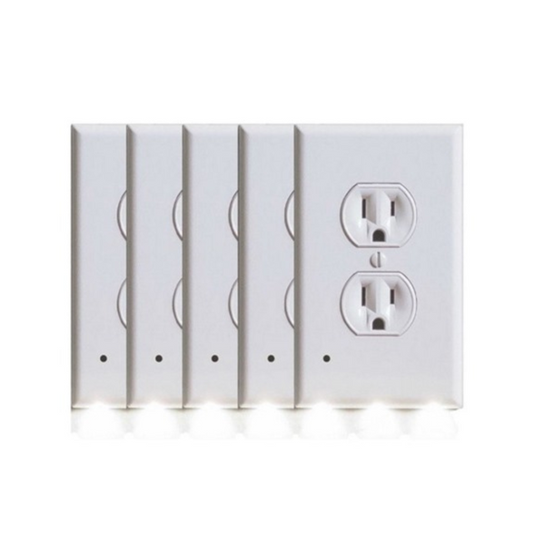 5-Pack Marquee Home Outlet Covers With Built-In LED Night Lights