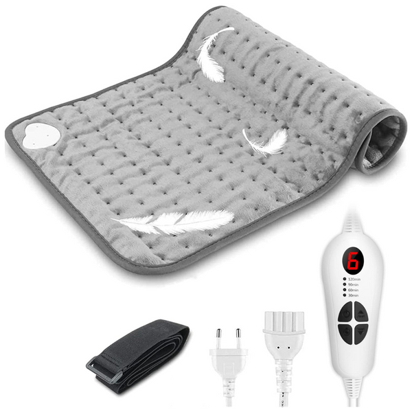 12" x 24" Fast Electric Heating Pad with 6 Heat Settings & Auto Shut-Off