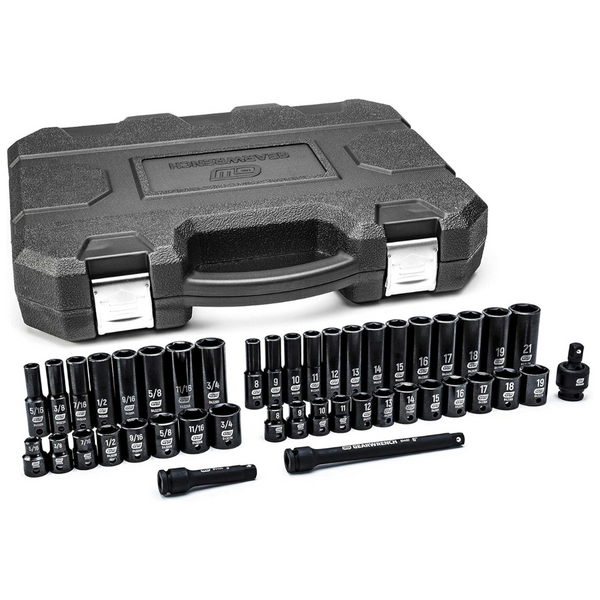 44-Piece GearWrench SAE/Metric 3/8" Drive Impact Socket Set