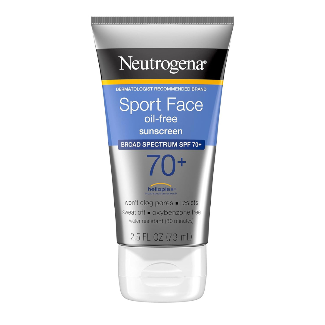 Neutrogena Sport Face SPF 70+ Oil-Free Facial Sunscreen Lotion (2.5 oz)