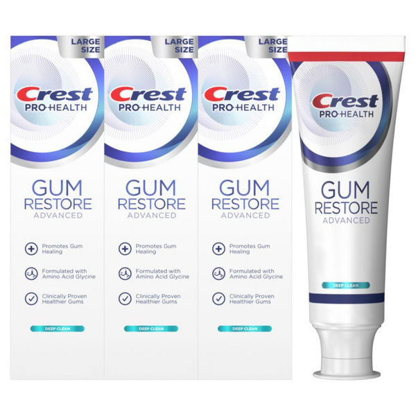 3-Pack Crest Pro-Health Advanced Gum Restore Deep Clean Toothpaste (4.8 oz)