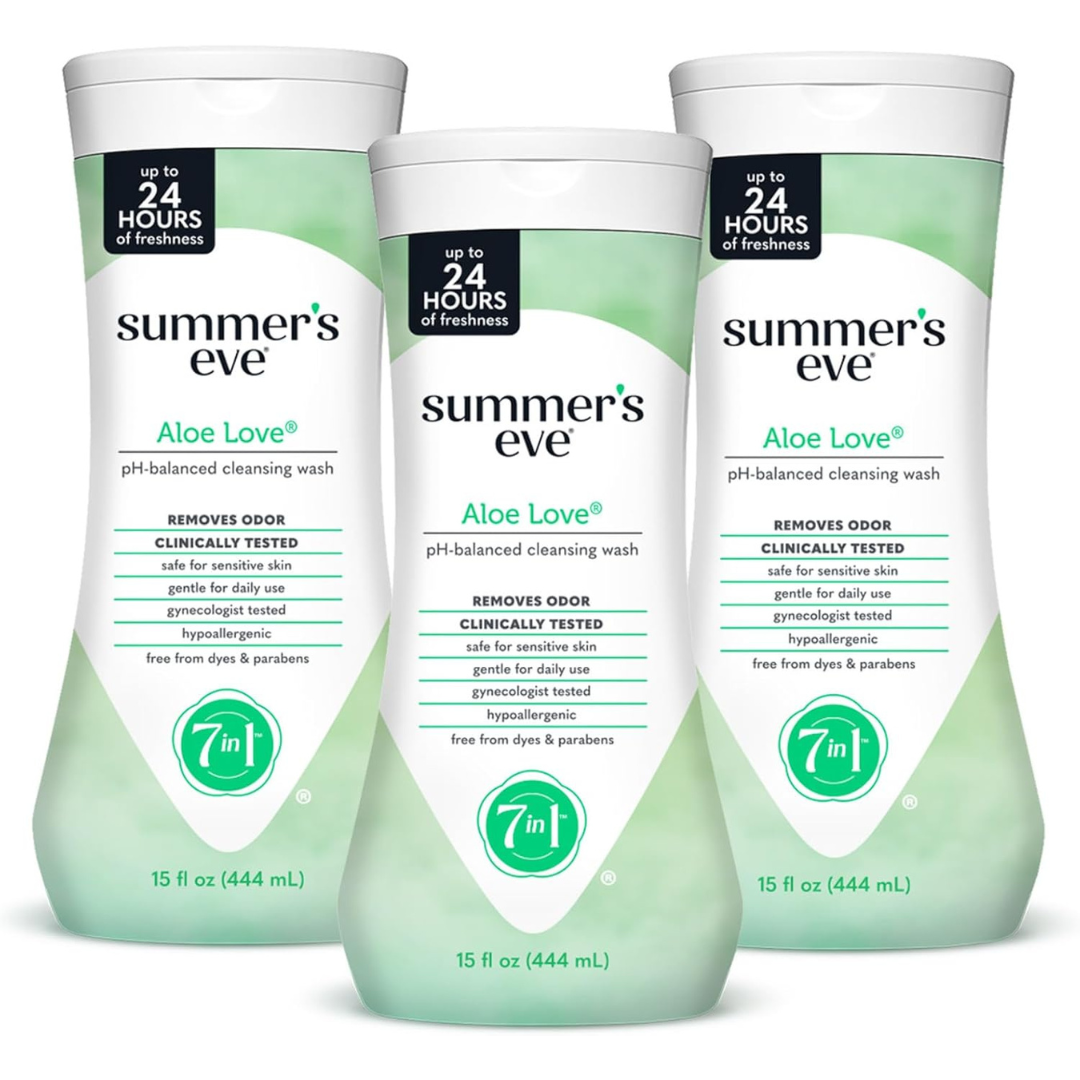 3-Pack Summer's Eve Aloe Love Gentle Daily Feminine Body Wash