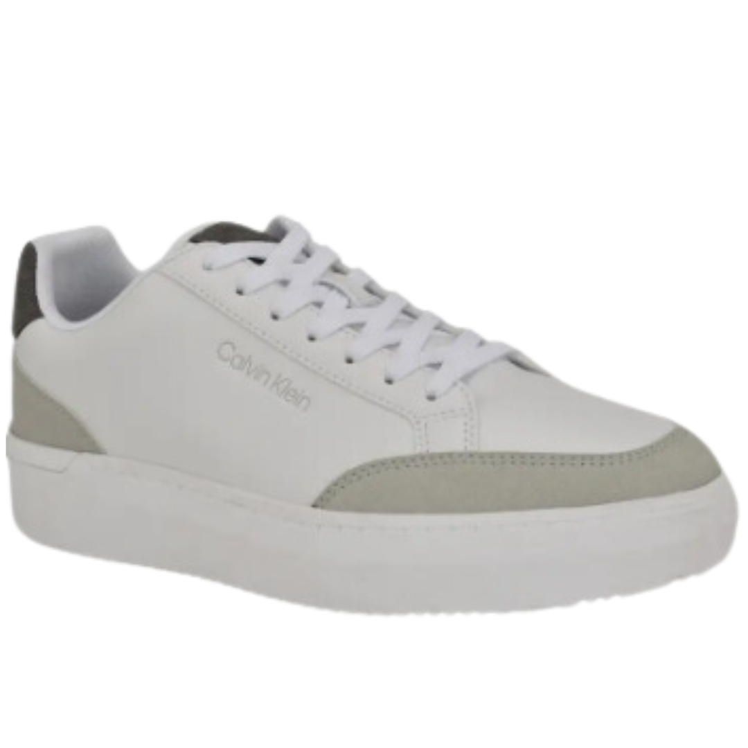 Calvin Klein Men's Blaven Low Top Sneaker (Light Grey/ White/ Grey)