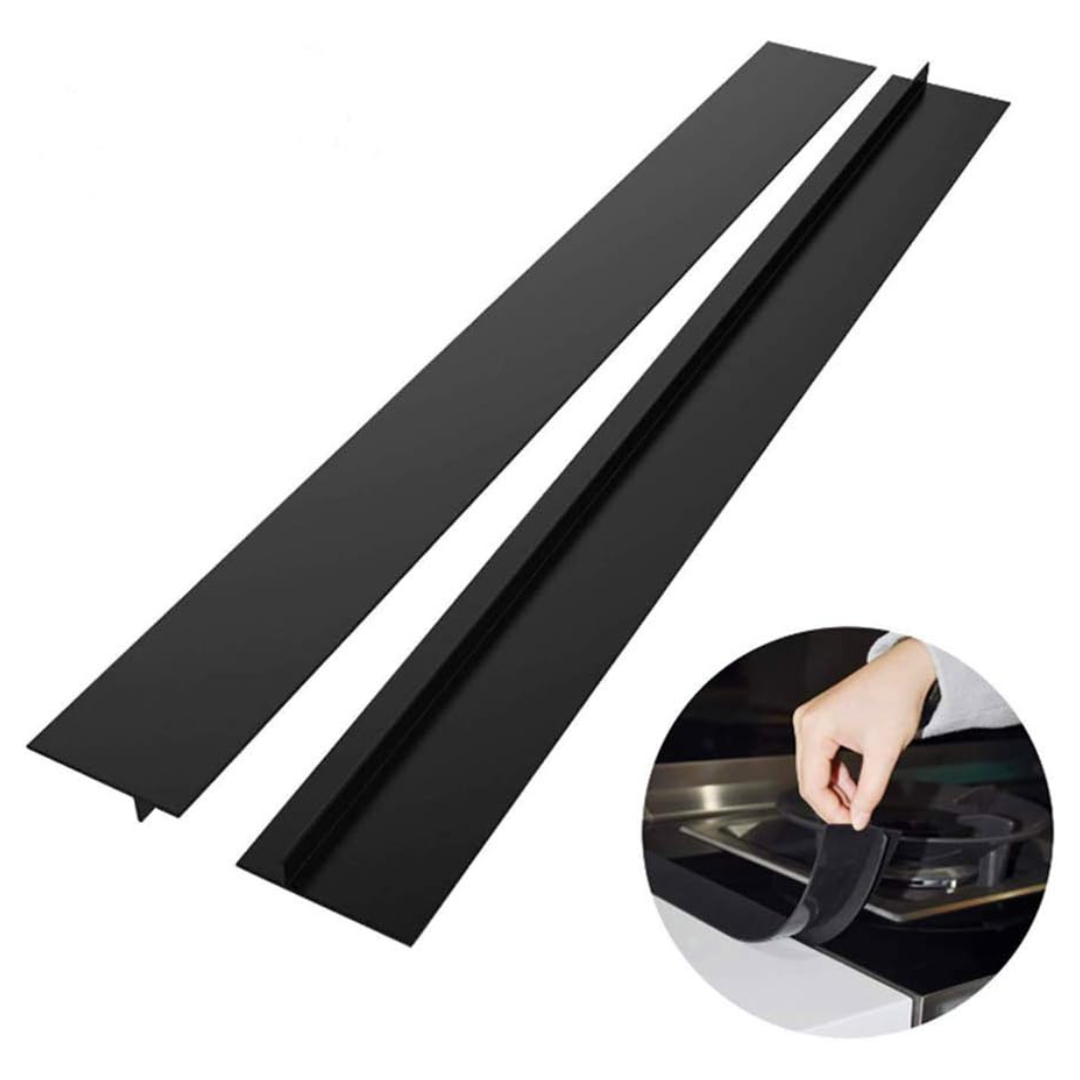 Set Of 2 liboyixi 25" Silicone Kitchen Counter Gap Stove Gap Filler