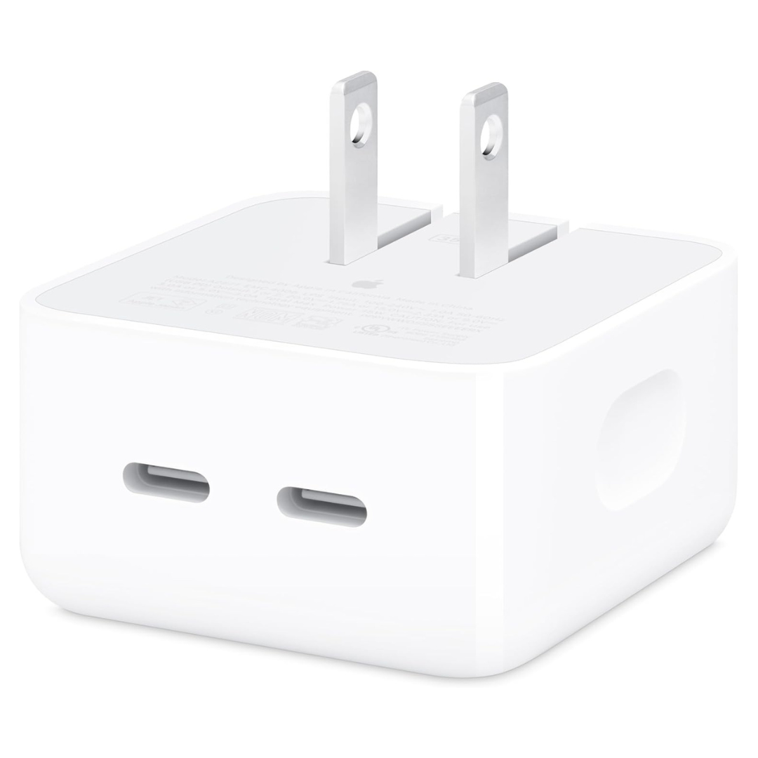 Apple 35W Dual USB-C Port Compact Power Adapter