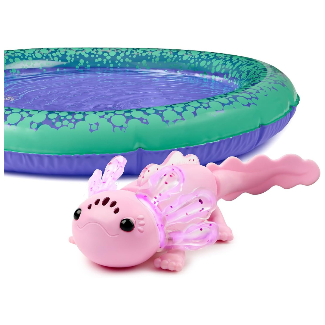 Fingerlings Interactive Baby Axolotl With Inflatable Pool