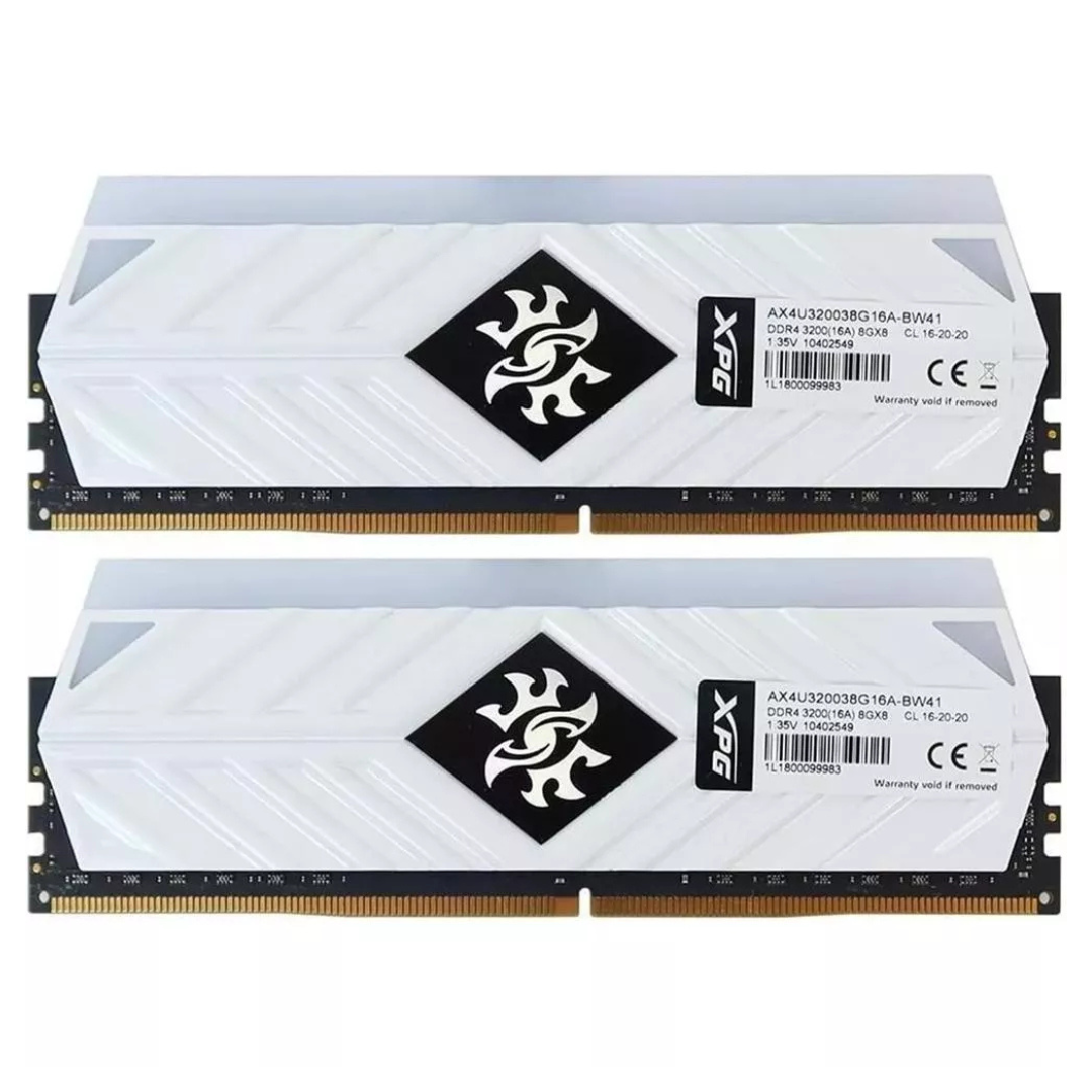 XPG SPECTRIX D41 16GB (2 x 8GB) PC4-25600 3200MHz DDR4 Desktop Memory