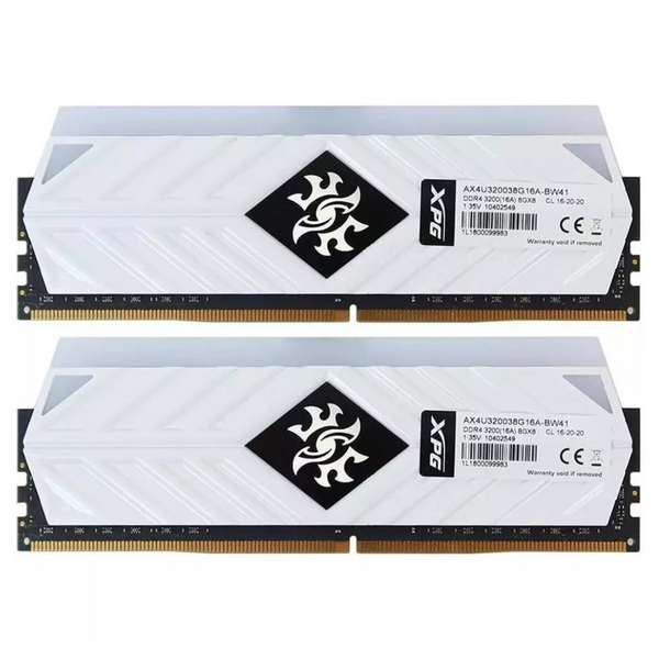 XPG SPECTRIX D41 16GB (2 x 8GB) PC4-25600 3200MHz DDR4 Desktop Memory