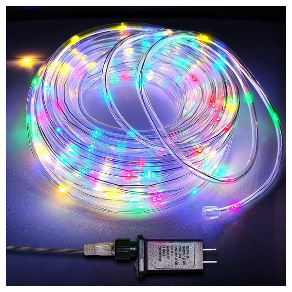 66ft 200 LED Waterproof Colorful Rope Lights With Plug