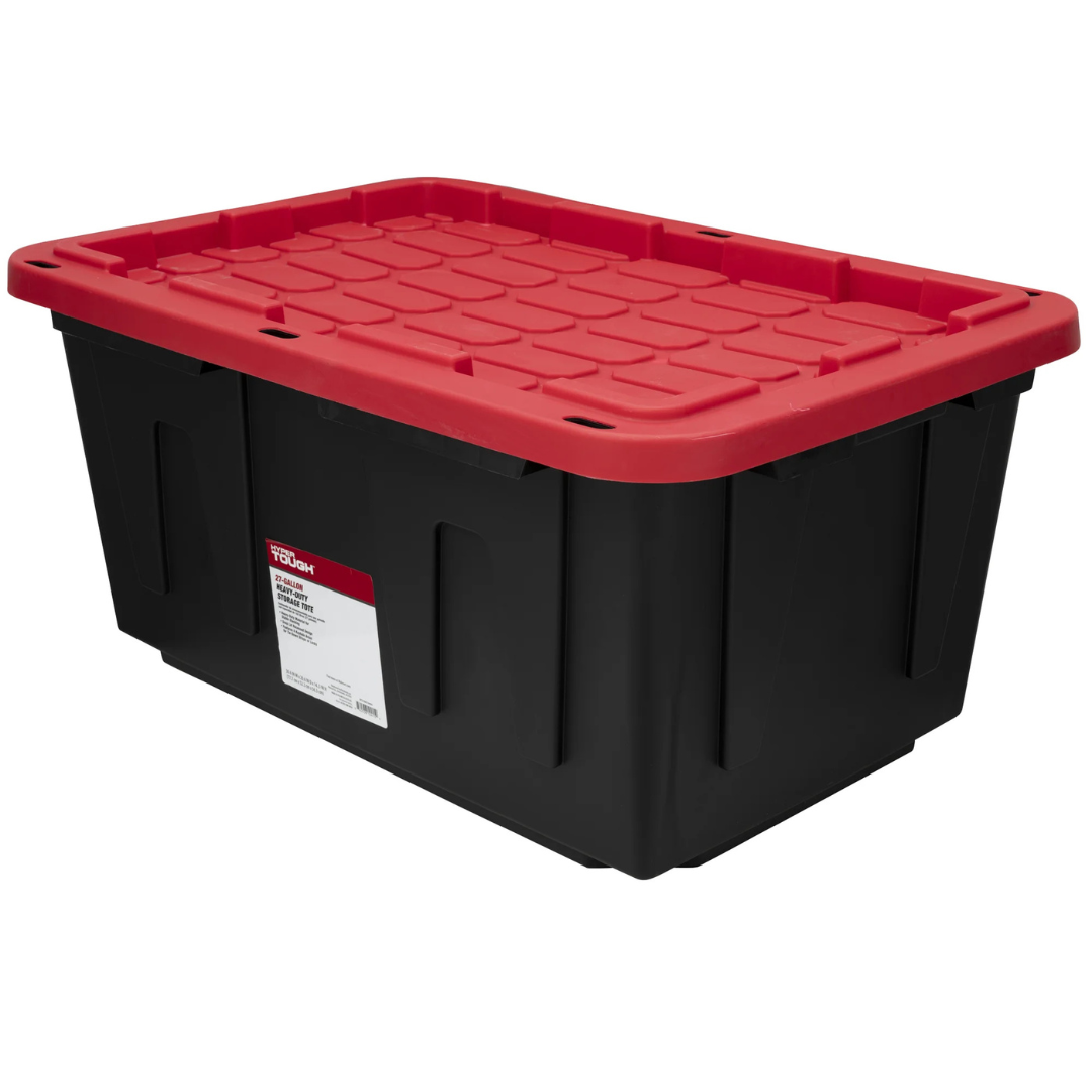 Hyper Tough 27 Gallon Snap Lid Plastic Storage Bin Container