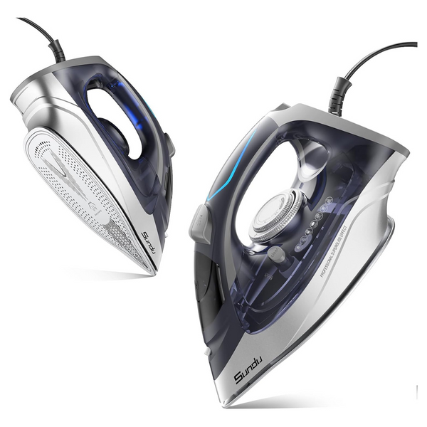 1700W Powerful Clothes Steam Iron With Nonstick Ceramic Soleplate