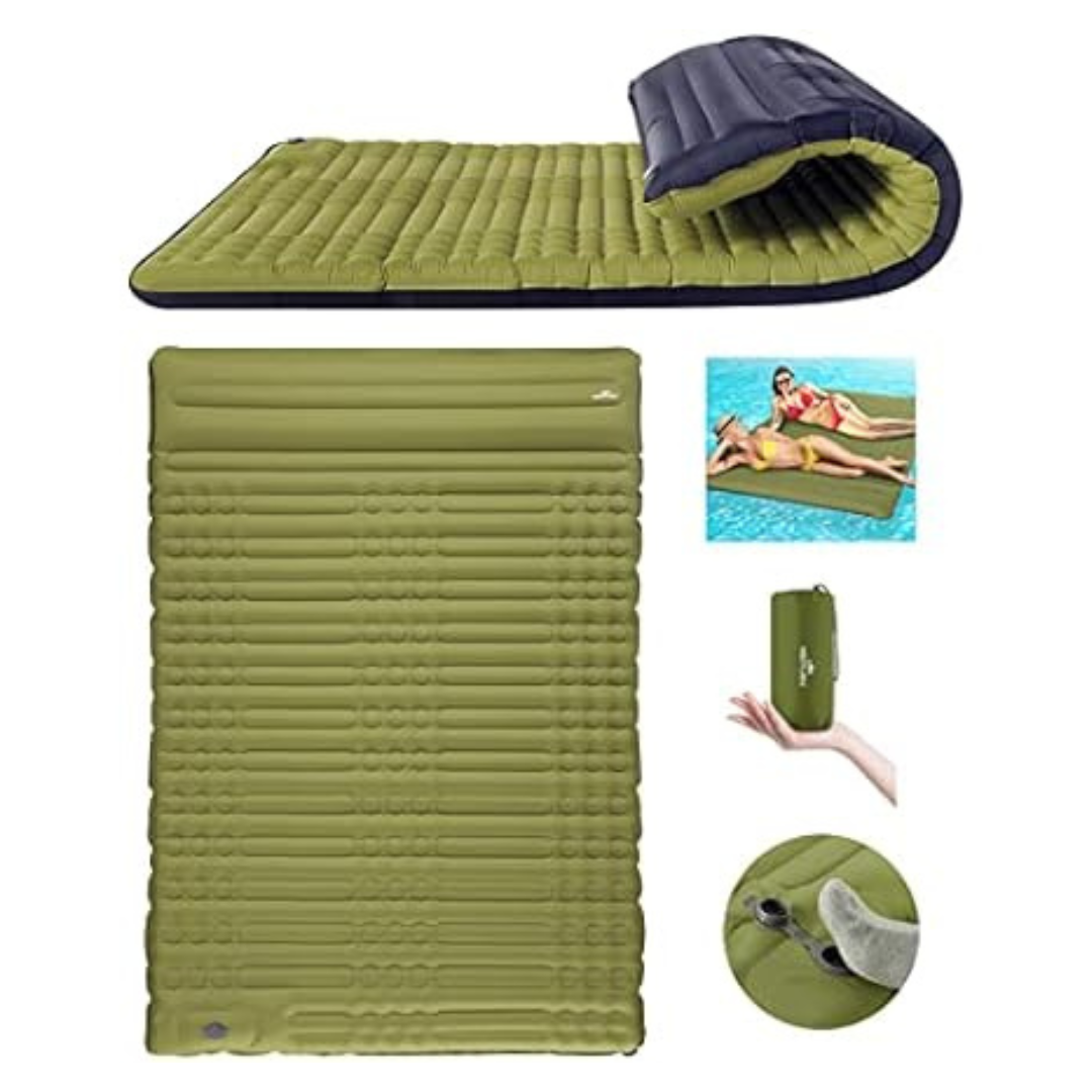 Megior 4" Inflatable Lightweight Waterproof Camping Sleeping Mat