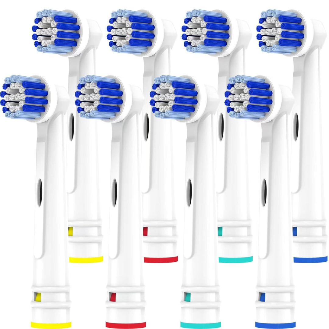 8-Pack Voguish Replacement Toothbrush Heads Compatible with Oral B