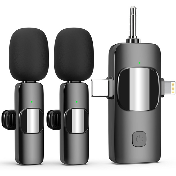 3 in 1 Professional Wireless Lavalier Microphone