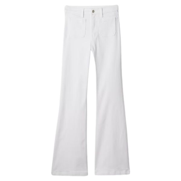 Gap Women's High Rise 70s Flare Jeans (Optic White)