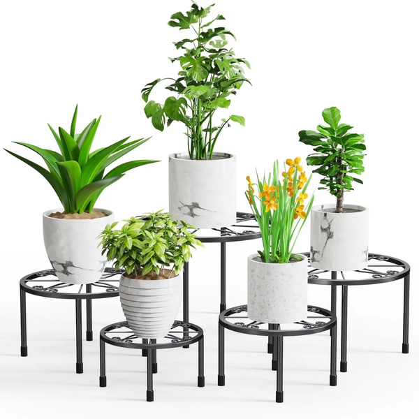 5-Pack Metal Plant Stand (11.81" x 11.81" x 11.81")