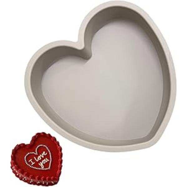 Silicone Heart Shaped Cake Pans (9")