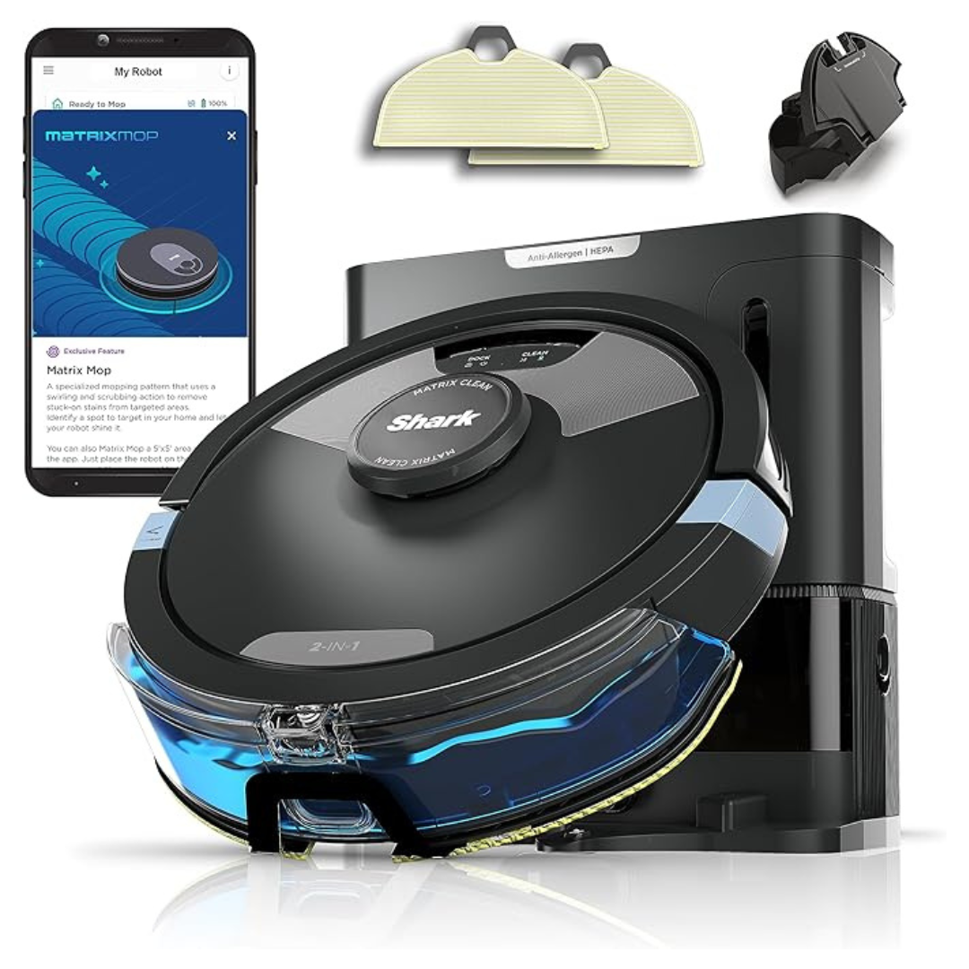 Shark Matrix Plus 2-In-1 Robot Vacuum & Mop With Sonic Mopping