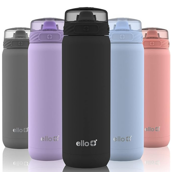 Ello Cooper 22oz Stainless Steel Water Bottle With Straw And Carry Handle