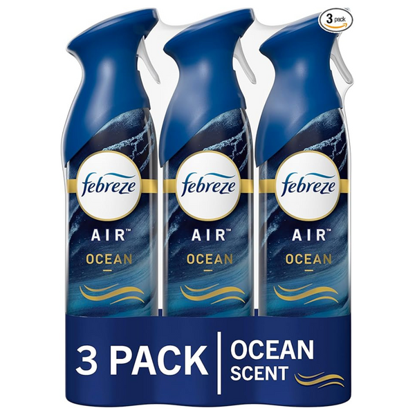 3-Pack Febreze 8.8oz Air Freshener Spray (Ocean)