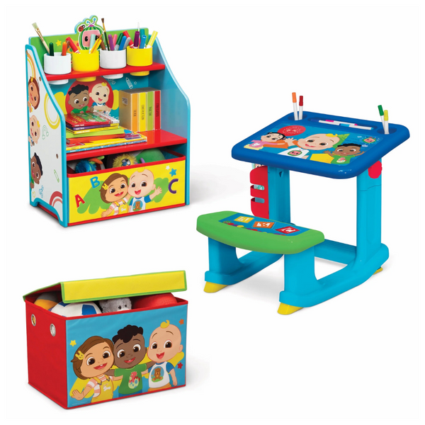 CoComelon 3-Piece Art & Play Toddler Room-In-A-Box